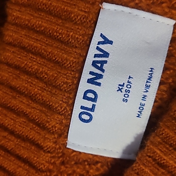Old Navy Women's Burnt Orange Sweater So Soft Size XL Nwot - Picture 6 of 8